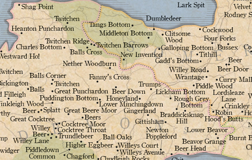 Mappy Monday- Marvellous Map of Great British Place Names