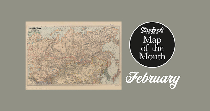 Map of the Month: 1904 Stanford’s Map of the Siberian Railway