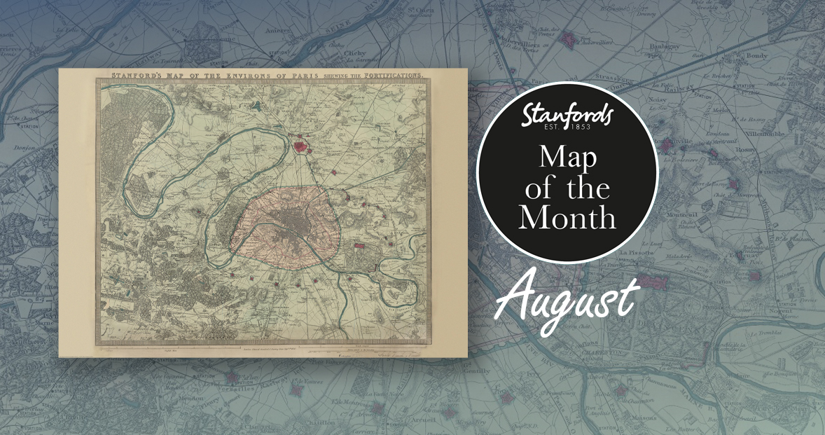 Map of the Month: 1870 Stanford’s Map of the Environs of Paris