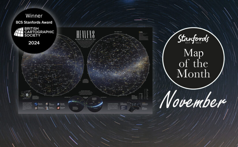 Map of the Month: National Geographic Heavens – Majesty of the Night Sky