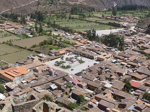Ollantaytambo from above.