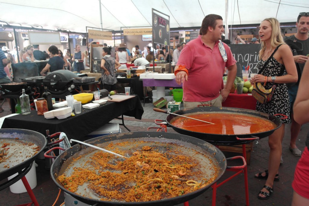 Saturday food festival at the Old Biscuit Factory
