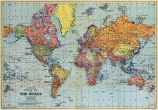 Stanfords Map of the World