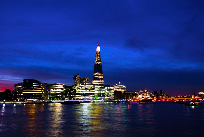 Shard at night