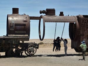 Uyuni train cemetery