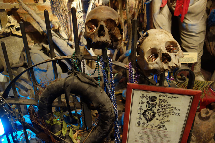Image: Voodoo artifacts at New Orleans' Historic Voodoo Museum. Atlas Obscura user Allison Meier