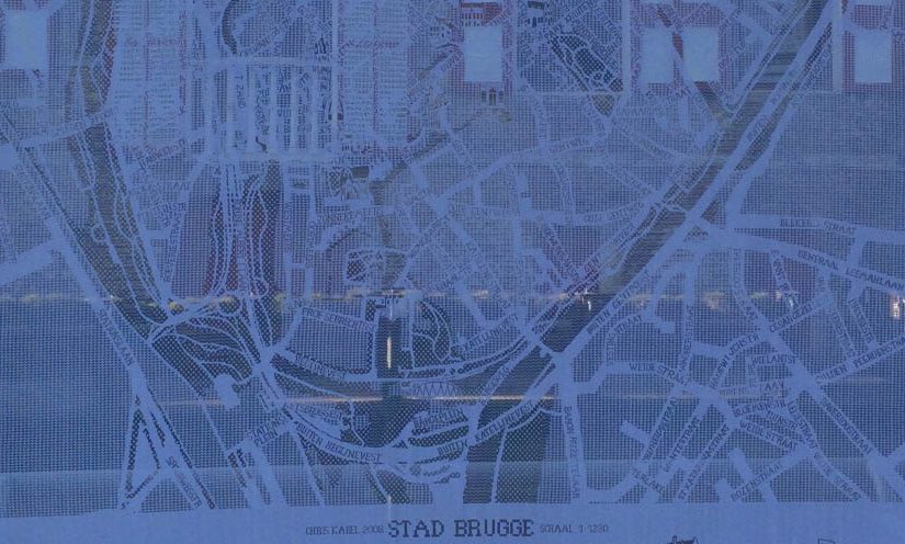 Mappy Monday- Lace Map of Bruges