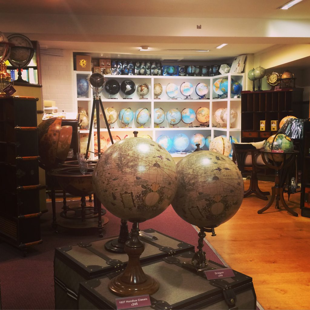 Our Globe Room here at Stanford's Long Acre