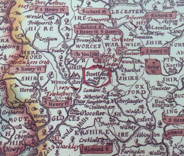 Mappy Monday- Shakespeare’s Britain